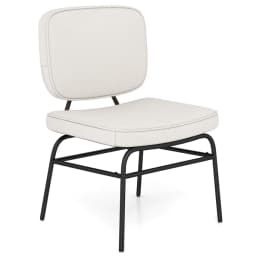 Dining room chair, Sherpa kitchen chair with curved seat and backrest, upholstery chair weighing up to 150 kg, living room chair