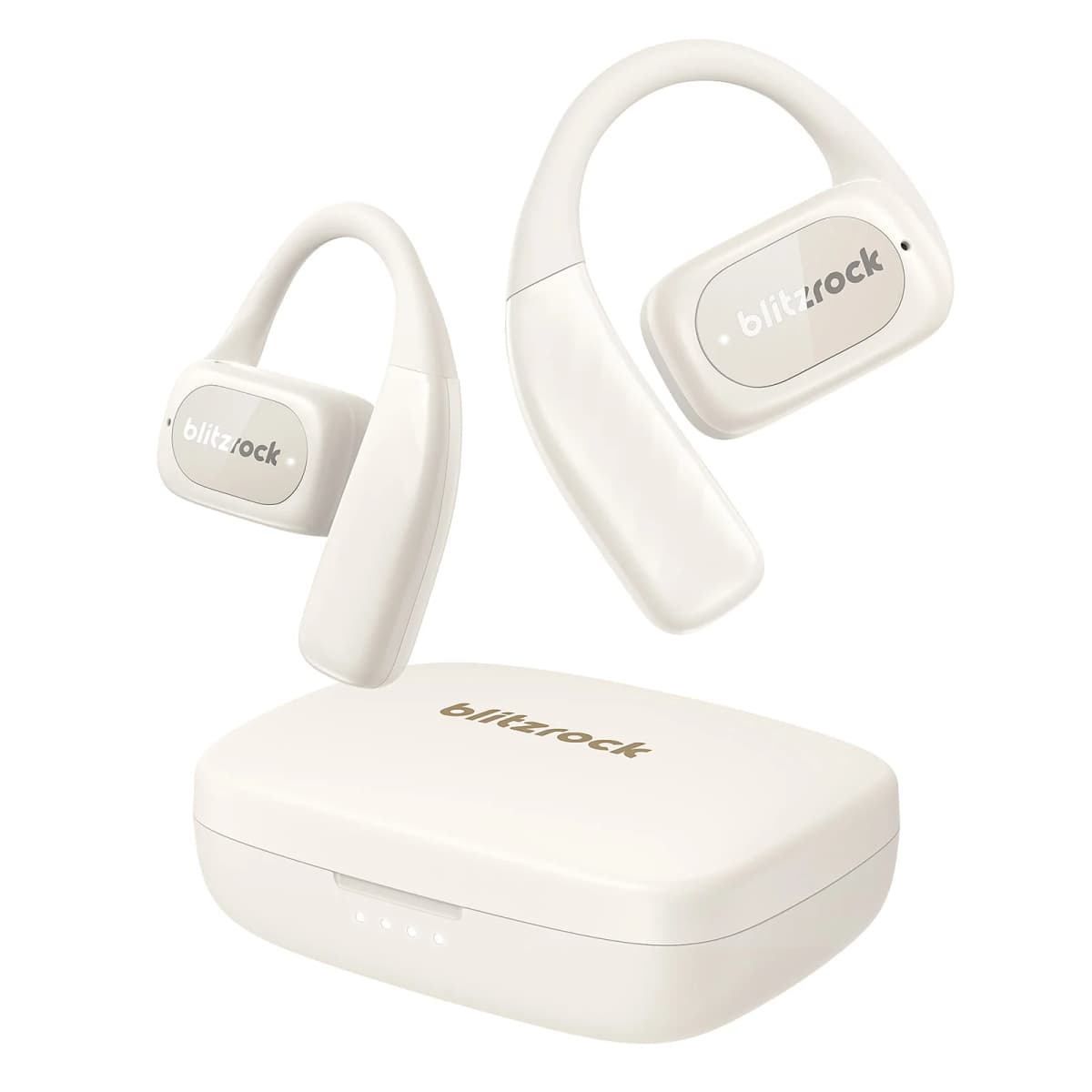 BR-CT3 Open Ear Earbuds bluetooth V5.4 Earphones Air Conduction Earhook Enhanced Bass 4 Mics Clear Calls App Control Earphones