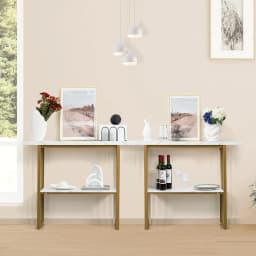 Modern multifunctional storage entrance table with fall protection, 50 kg load capacity