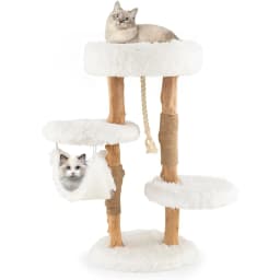 Cat tree with platform, perch, hammock, jute scratching post for resting, playing and sharpening, 41 X 41 X 87 CM