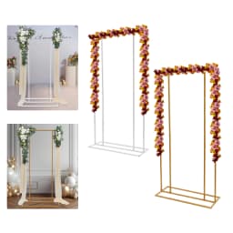 Balloon Wedding Backdrop Stand Garden Floral Balloon Frame Freestanding Geometric Background Stand for Wedding Party Decor 1*2m