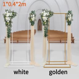 Balloon Wedding Backdrop Stand Garden Floral Balloon Frame Freestanding Geometric Background Stand for Wedding Party Decor 1*2m
