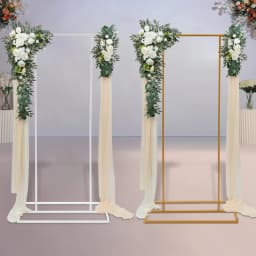 Balloon Wedding Backdrop Stand Garden Floral Balloon Frame Freestanding Geometric Background Stand for Wedding Party Decor 1*2m