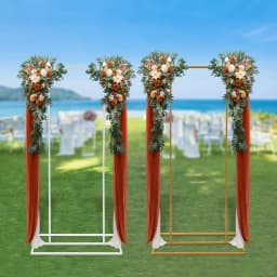 Balloon Wedding Backdrop Stand Garden Floral Balloon Frame Freestanding Geometric Background Stand for Wedding Party Decor 1*2m