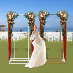 Balloon Wedding Backdrop Stand Garden Floral Balloon Frame Freestanding Geometric Background Stand for Wedding Party Decor 1*2m