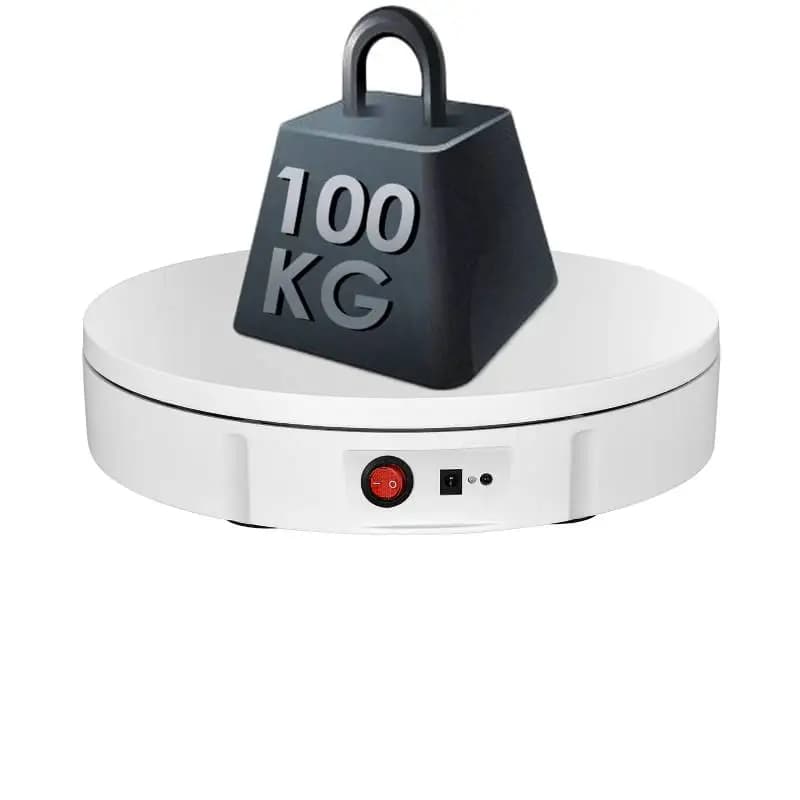 100kg Load 30cm 360 Degree Electric Rotary Display Stand For Displaying Jewelry, Cakes, Clothing And Model Photography