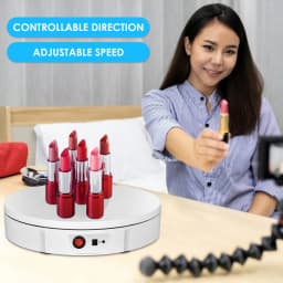 100kg Load 30cm 360 Degree Electric Rotary Display Stand For Displaying Jewelry, Cakes, Clothing And Model Photography
