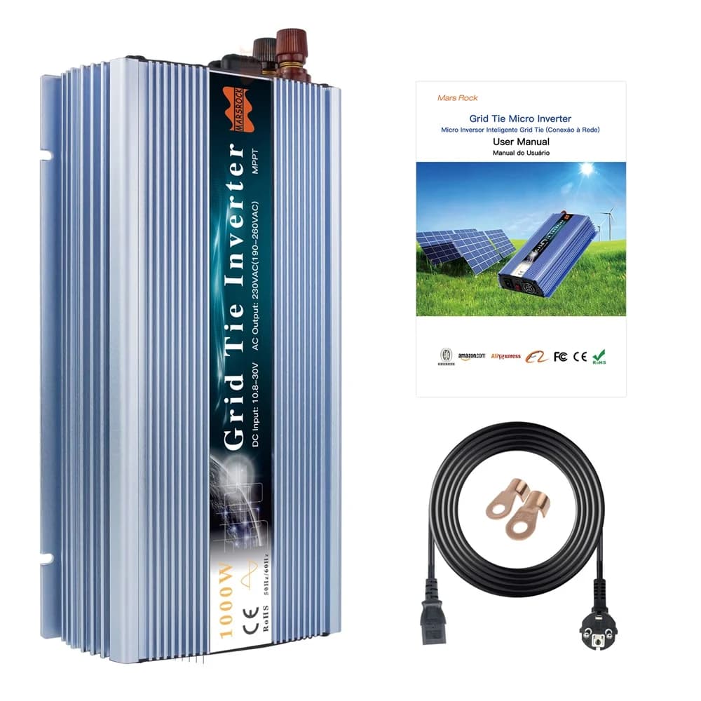 1400W Grid Tie Micro Inverter MPPT DC18V 36V to AC 230V for Solar Panel and Wind Power Inverter Household Inverter