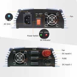 1400W Grid Tie Micro Inverter MPPT DC18V 36V to AC 230V for Solar Panel and Wind Power Inverter Household Inverter