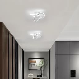 White Hallway Light Modern LED Ceiling Light for Balcony Corridor Closet Bedroom Bathroom Kitchen Livingroom 6500K White Cold