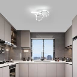 White Hallway Light Modern LED Ceiling Light for Balcony Corridor Closet Bedroom Bathroom Kitchen Livingroom 6500K White Cold