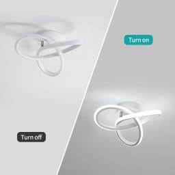 White Hallway Light Modern LED Ceiling Light for Balcony Corridor Closet Bedroom Bathroom Kitchen Livingroom 6500K White Cold