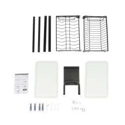 Dish Drainer High-Quality Kitchen Organizer Large Capacity 2-Tier Dish Rack for Homes//Bars/Coffee Shops/Bakeries/Milk Tea Shops
