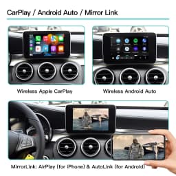 AUTOABC Wireless Carplay Android Auto Adapter for Mercedes Benz NTG5.0 GLC CLA GLA GLE A B E C Class W205 W176 C117 W246 Android