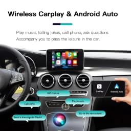 AUTOABC Wireless Carplay Android Auto Adapter for Mercedes Benz NTG5.0 GLC CLA GLA GLE A B E C Class W205 W176 C117 W246 Android