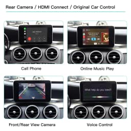 AUTOABC Wireless Carplay Android Auto Adapter for Mercedes Benz NTG5.0 GLC CLA GLA GLE A B E C Class W205 W176 C117 W246 Android