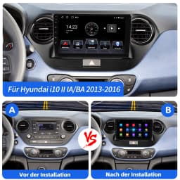 ESSGOO 8Core 128G 9" For Hyundai i10 II IA/BA 13-16 Android 14 Car Radio CarPlay Android Auto GPS Navi4G Wifi FM RDS BT DSP 2DIN