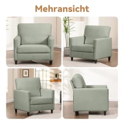 COMHOMA Relax armchair TV armchair TV armchair lounge armchair armchair living room single sofa for bedroom reading corner linen cover