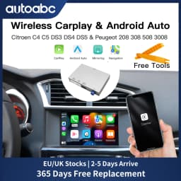 For Peugeot Citroen Wireless Carplay adapter Android Auto module SMEG MRN 208 308 508 3008 & C4 DS3 DS5 Support Reverse Camera