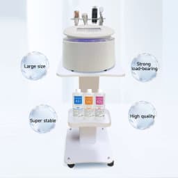 Beauty Cart Rolling Salon Trolley Hairdressing SPA Tattoo Storage Service Instrument Tray Stand White with 360 ° Universal Wheels