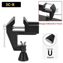 NEWACALOX Magnetic Third Helping Hand PCB Board Fixture Clips Heat Gun Bracket Hot Air Gun Stand Soldering Third Hand Tool