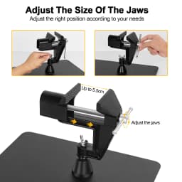 NEWACALOX Magnetic Third Helping Hand PCB Board Fixture Clips Heat Gun Bracket Hot Air Gun Stand Soldering Third Hand Tool