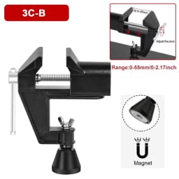 NEWACALOX Magnetic Third Helping Hand PCB Board Fixture Clips Heat Gun Bracket Hot Air Gun Stand Soldering Third Hand Tool