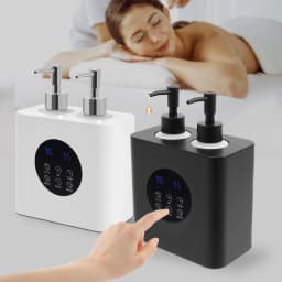 Two-Bottle Design Electric Massage Oil Warmer 360° Rapid Independent Heating Control Oil Heater Tools With LED
