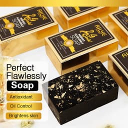 AILKE 24K Glod Flawlessly Soap bar,Moisturizing, Lightening, Dark Spots Removal, Lighten, Even Skin Tone, Nourish Skin Care Kit