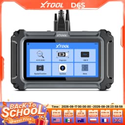 XTOOL D6S Car Diagnostic Tool All System OBD2 Automotive Scanner 4-IN-1 Live Data with 33+ Services Lifetime Free Update Built-in CANFD FCA