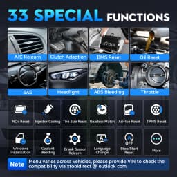 XTOOL D6S Car Diagnostic Tool All System OBD2 Automotive Scanner 4-IN-1 Live Data with 33+ Services Lifetime Free Update Built-in CANFD FCA