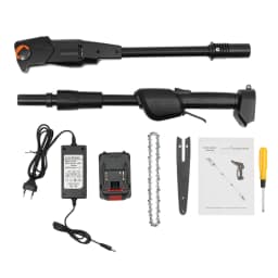 2In1 Electric Telescopic Mini Cordless Chainsaw Branch Saw Tree Saw Pole Saw W/ Rechargeable Battery 552W 1.25M 4500Rpm EU Plug