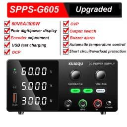 KUAIQU OCP OVP Laboratory Power Supply,160V 2A, 30V 10A 5A Adjustable Regulated Power Supply,OUTPUT Switch, USB Port, For Repair