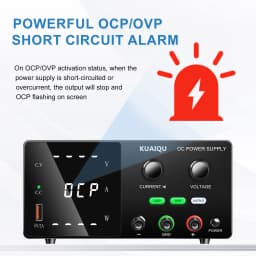 KUAIQU OCP OVP Laboratory Power Supply,160V 2A, 30V 10A 5A Adjustable Regulated Power Supply,OUTPUT Switch, USB Port, For Repair