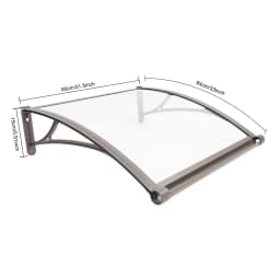 Sink Window Awning Window Door Awning Wall Mount Exterior Window Awning For Sheltering From Rain and Snow PC Board 82*77*29cm