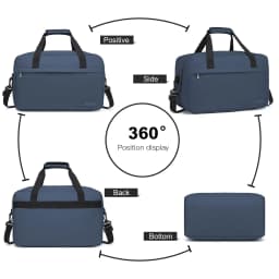 KONO Travel Bag Unisex hand luggage bag Ryanair Gym Weekender bag for Travel and Fitness, Compact and Practical