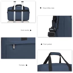 KONO Travel Bag Unisex hand luggage bag Ryanair Gym Weekender bag for Travel and Fitness, Compact and Practical