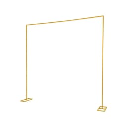 3.0 x 3.0 m Wedding Bow Rectangular, Wedding Bow Rectangular Background Stand Metal Wedding Bow with Base Portable Tube