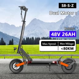 Electric scooters JOYOR -S8-S-Z Double motor, 48V26AH battery, maximum speed 55 km/h, maximum range 80 km,