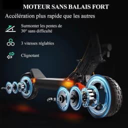 Electric scooters JOYOR -S8-S-Z Double motor, 48V26AH battery, maximum speed 55 km/h, maximum range 80 km,