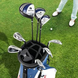 Men's Complete Golf Clubs Set, Includes 460CC #1 Driver, #3 Fairway, #4 Hybrid, #6, #7, #8, #9 & #P Irons, Putter, 3 Head Covers