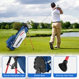 Men's Complete Golf Clubs Set, Includes 460CC #1 Driver, #3 Fairway, #4 Hybrid, #6, #7, #8, #9 & #P Irons, Putter, 3 Head Covers