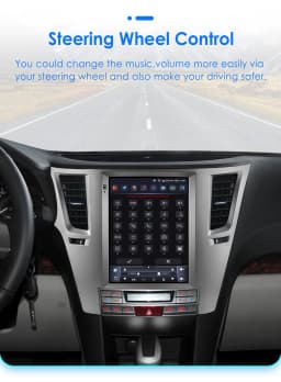 9.7inch 2 DIN Android 13 Car Radio for Subaru Outback Impreza Legacy 2009-2014 Multimedia Stereo Vertical Screen Carplay 360Cam