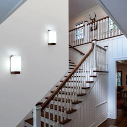 Indoor Wooden Wall Light, G9 Modern Wall Lamp Square,Wall Lighting Fixtures 3000K/4500K/6500K for Hallway Stairs