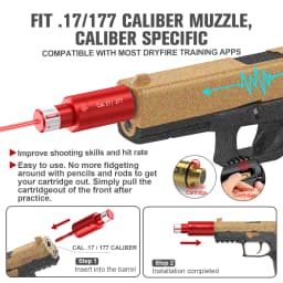 CAL.17 177 multifunctional magnetic red green light trainer, dual-purpose for training and calibration