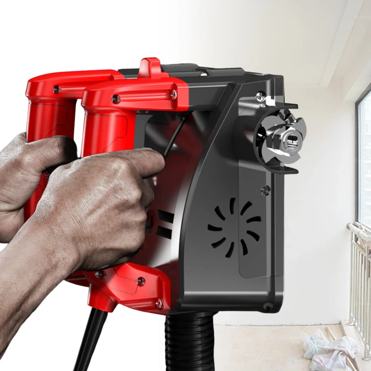 220V Concrete Grinder Wall Planer Cement Block Grinder Renovation Mill Wall Grinder Cleaning Mill