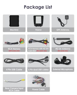 Hizpo For Tesla Style Android 14 For FORD Mustang 2010 - 2014 Radio Stereo Screen Multimedia CarPlayer GPS Navigation 9.7 Inch