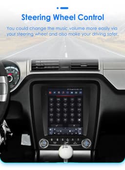 Hizpo For Tesla Style Android 14 For FORD Mustang 2010 - 2014 Radio Stereo Screen Multimedia CarPlayer GPS Navigation 9.7 Inch