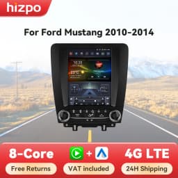Hizpo For Tesla Style Android 14 For FORD Mustang 2010 - 2014 Radio Stereo Screen Multimedia CarPlayer GPS Navigation 9.7 Inch
