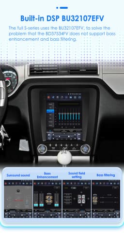 Hizpo For Tesla Style Android 14 For FORD Mustang 2010 - 2014 Radio Stereo Screen Multimedia CarPlayer GPS Navigation 9.7 Inch